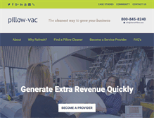 Tablet Screenshot of pillow-vac.com